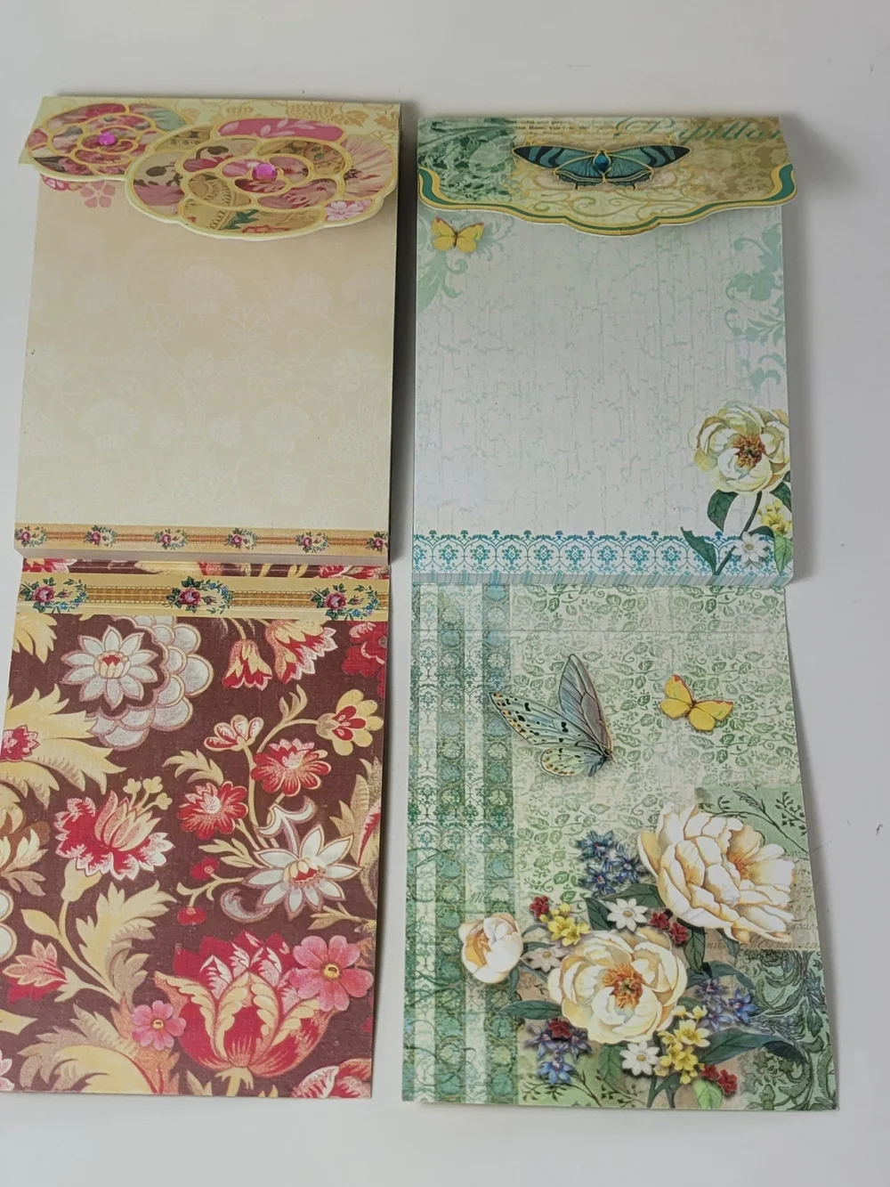 Punch Studio Pink & Teal Floral Wall Art Pair Note Pads